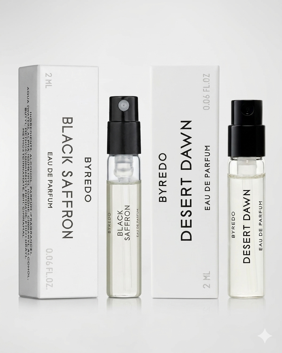 Byredo: Black Saffron & Desert Dawn Sampler 2x2ml