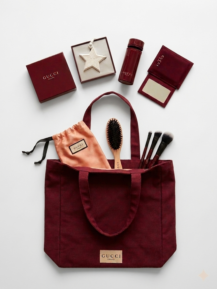 Gucci Beauty Limited Edition Luxury Vanity & Lifestyle Gift Set – 5-Piece Collection