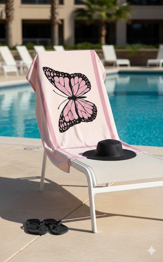 Beluggi The Papillon Beach Towel 66cm x 118cm