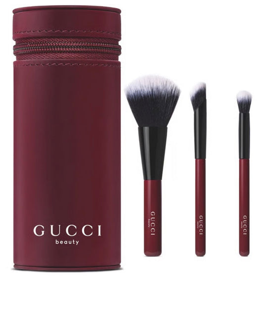 Gucci Beauty burgundy mini brush sets