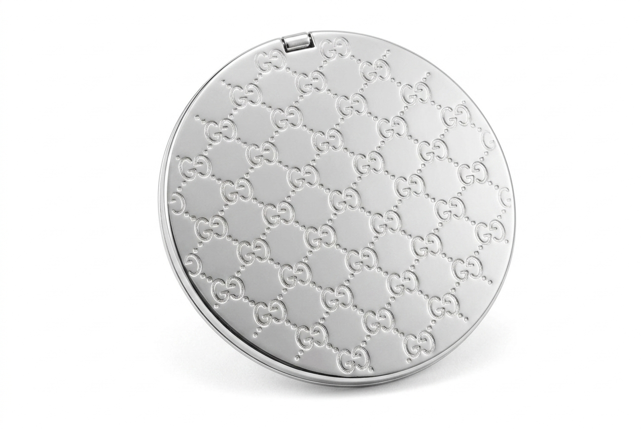 Gucci Parfums Silver Guccissima Compact Mirror