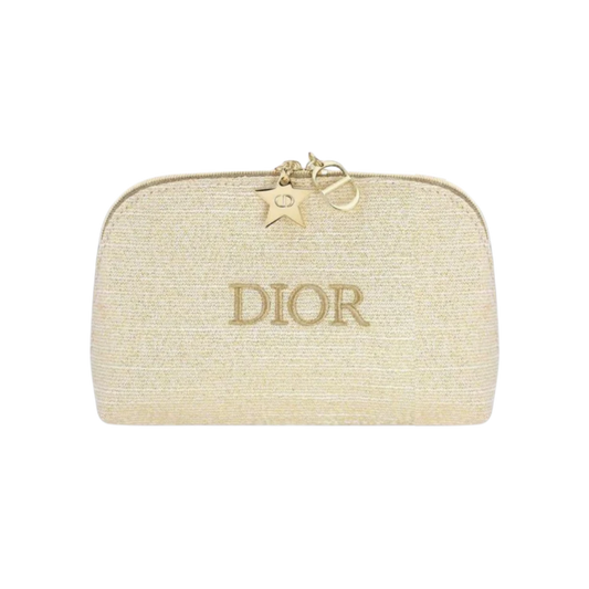 Dior Holiday 2024 Makeup Pouch with Star and CD Logo Chain